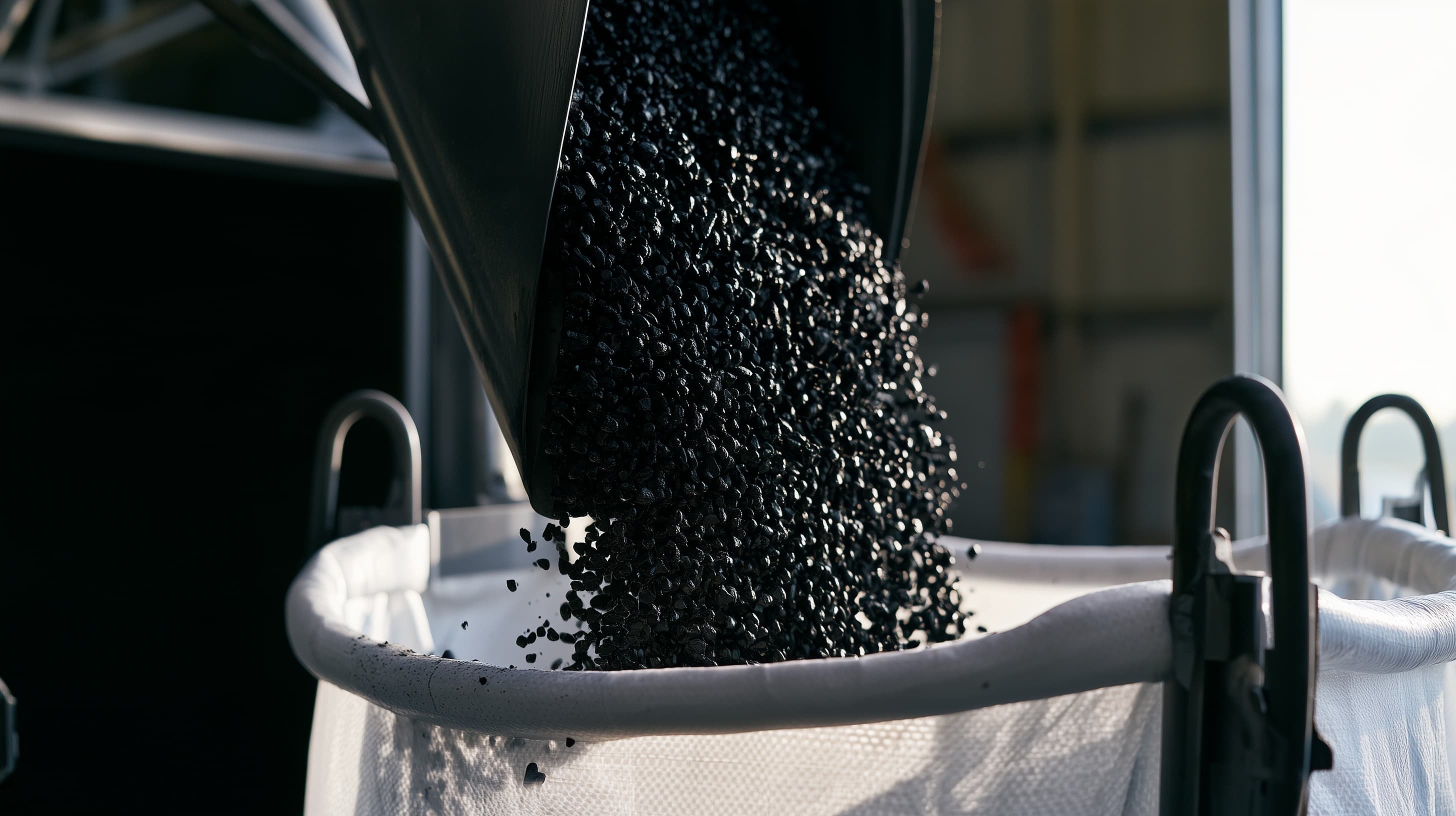 Steel biochar bagging